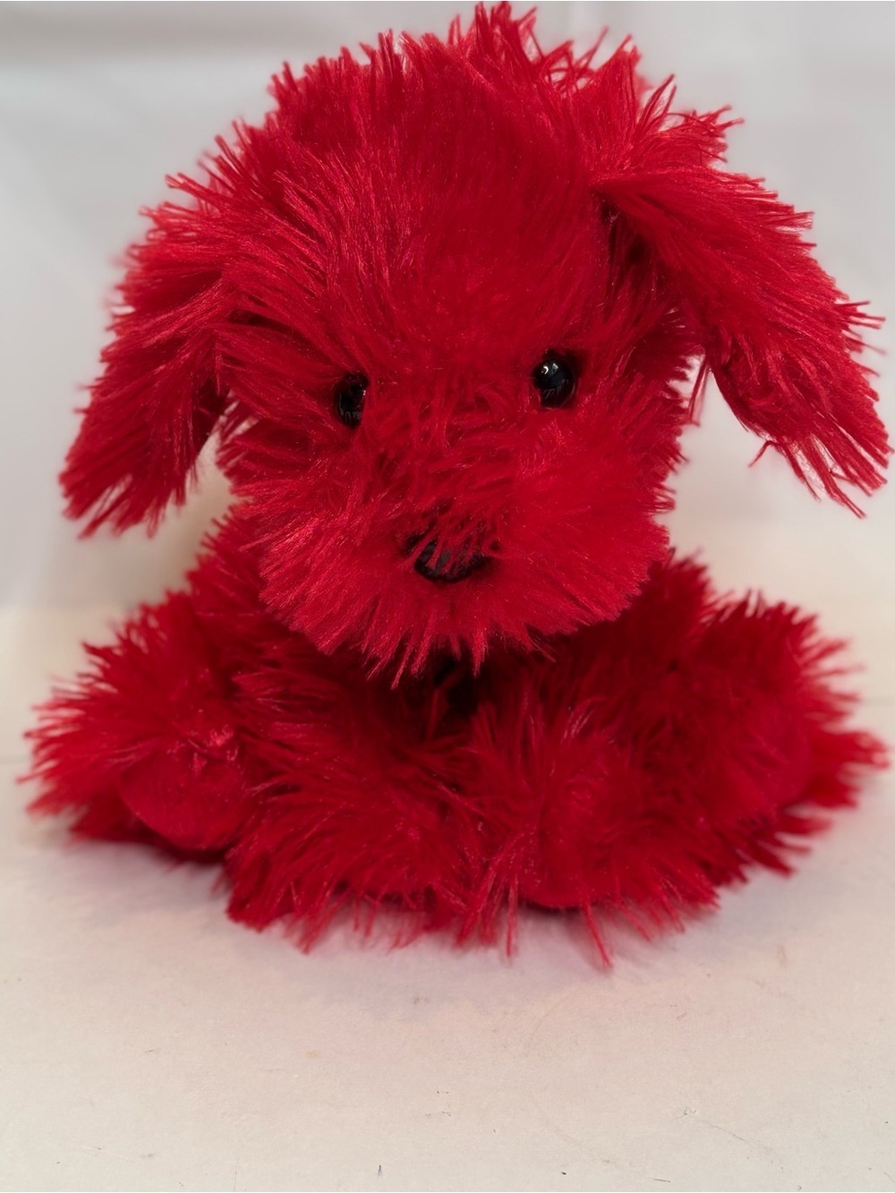 Vintage Dan Dee Collectors Choice Red Dog Plush Shaggy Puppy Stuffed Animal